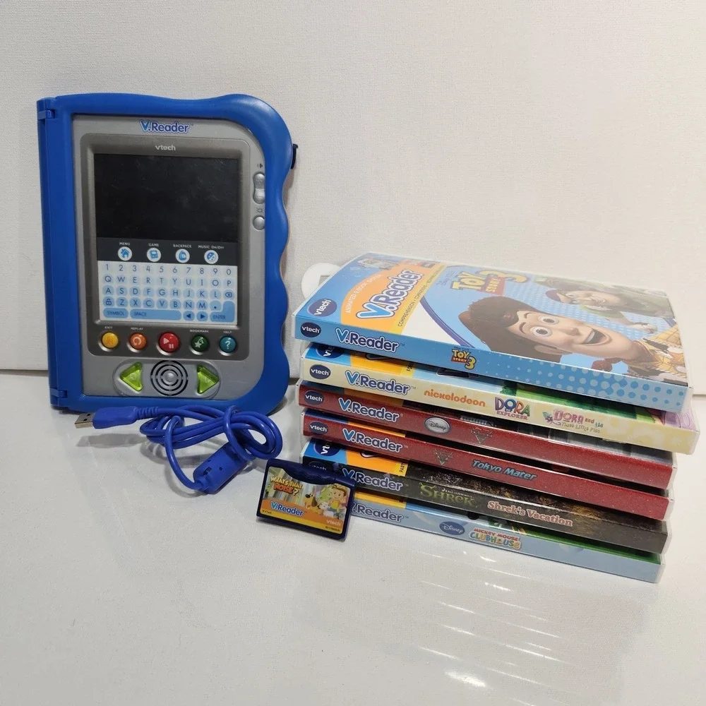VTech VReader Interactive E-Reading System + 6 Cartridges